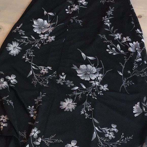 90s RAMPAGE FLORAL STRAPLESS DRESS - Picture 6 of 7